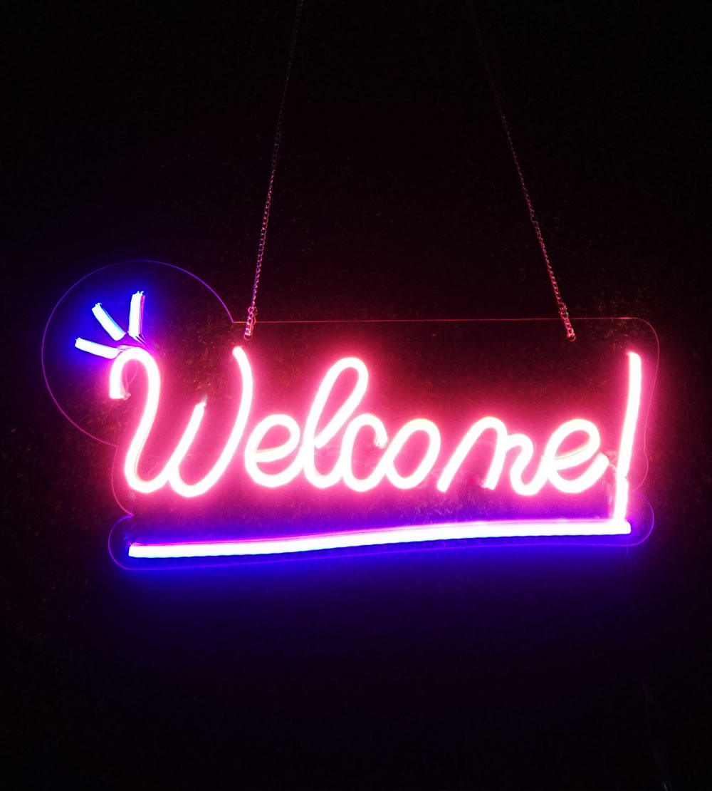 Welcome sign